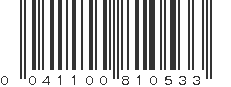 UPC 041100810533