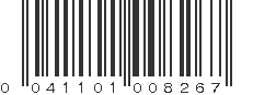 UPC 041101008267