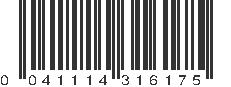 UPC 041114316175