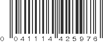 UPC 041114425976