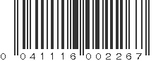 UPC 041116002267