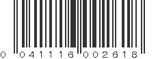 UPC 041116002618