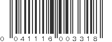 UPC 041116003318