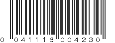 UPC 041116004230