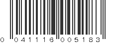 UPC 041116005183