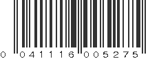 UPC 041116005275