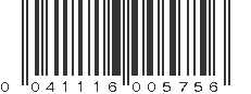 UPC 041116005756