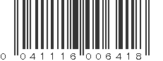 UPC 041116006418