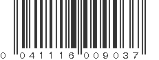 UPC 041116009037