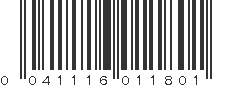 UPC 041116011801