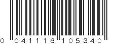 UPC 041116105340