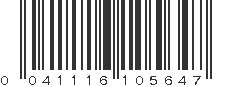 UPC 041116105647