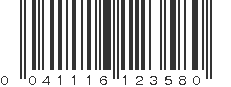 UPC 041116123580