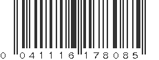 UPC 041116178085