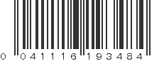 UPC 041116193484