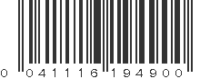 UPC 041116194900