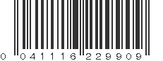 UPC 041116229909