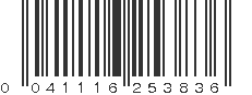 UPC 041116253836