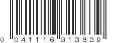 UPC 041116313639