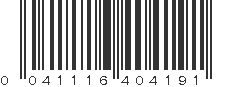 UPC 041116404191