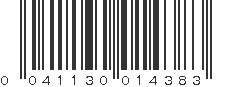 UPC 041130014383