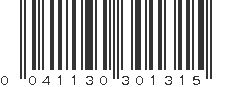 UPC 041130301315