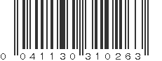 UPC 041130310263