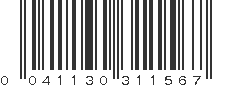 UPC 041130311567