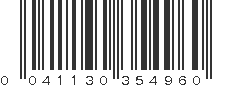 UPC 041130354960