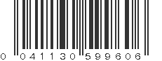 UPC 041130599606