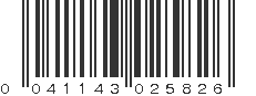 UPC 041143025826