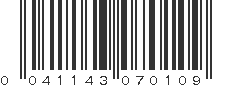 UPC 041143070109