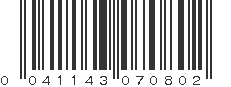 UPC 041143070802