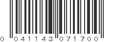 UPC 041143071700