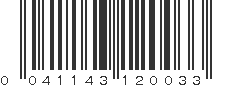 UPC 041143120033