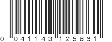 UPC 041143125861