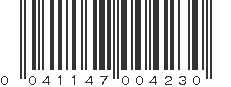 UPC 041147004230