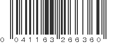 UPC 041163266360