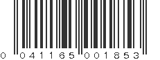 UPC 041165001853