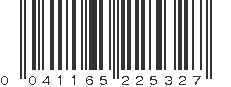 UPC 041165225327