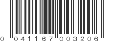 UPC 041167003206