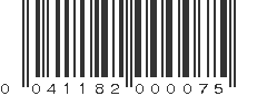 UPC 041182000075