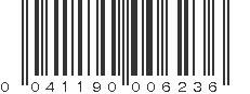 UPC 041190006236