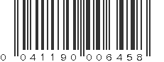 UPC 041190006458