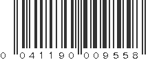 UPC 041190009558