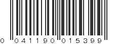 UPC 041190015399