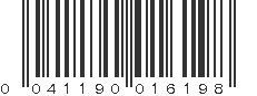 UPC 041190016198