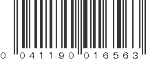 UPC 041190016563