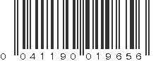 UPC 041190019656