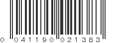 UPC 041190021383